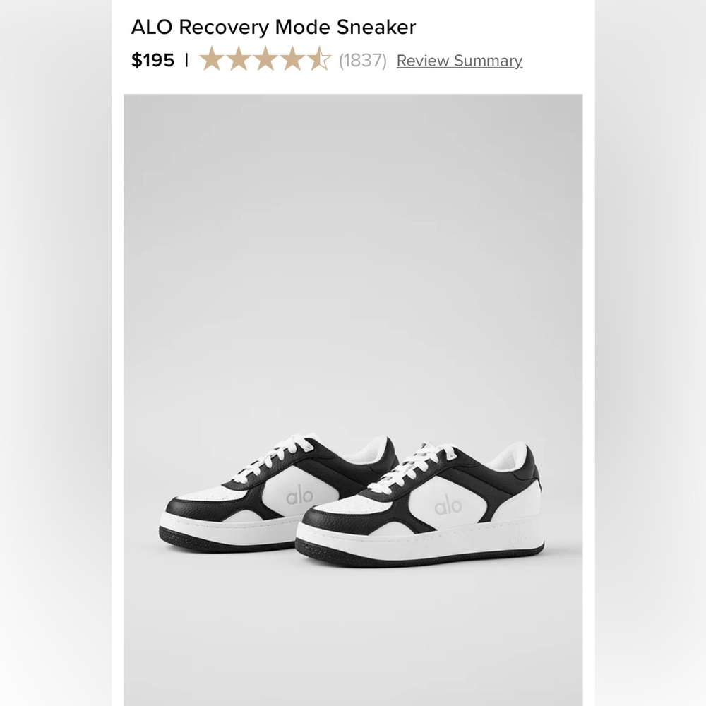 Men’s ALO RecoveryMode Sneaker B&W